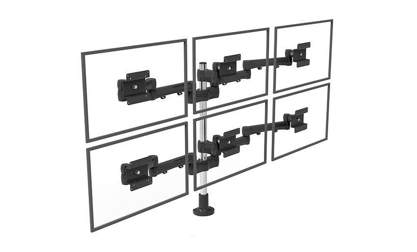 شاشات متعددة قابلة للتعديل شاشة LCD مكتب جبل الوقوف